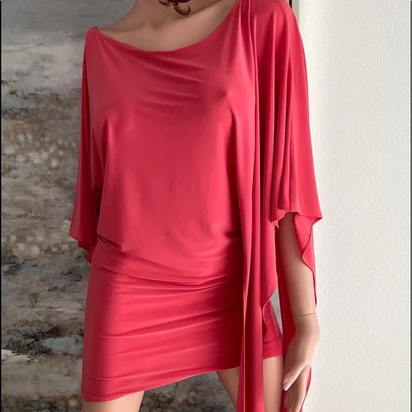 ABI FERRIN Signature 5-Way DRESS Coral XXS - Picture 3 of 15